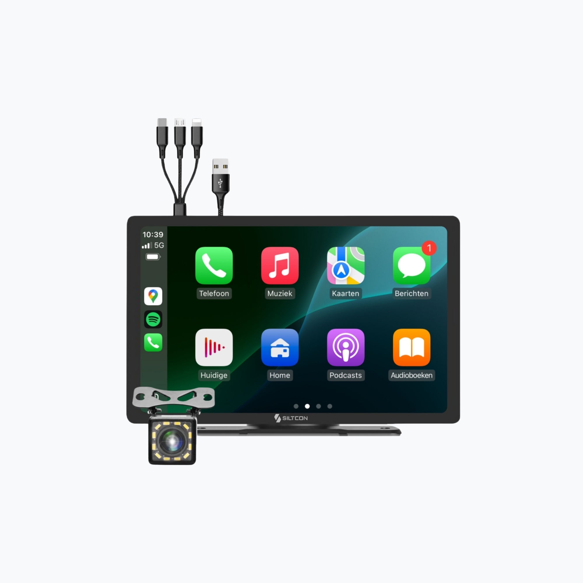 Siltcon 9” Carplay Scherm / Android Auto